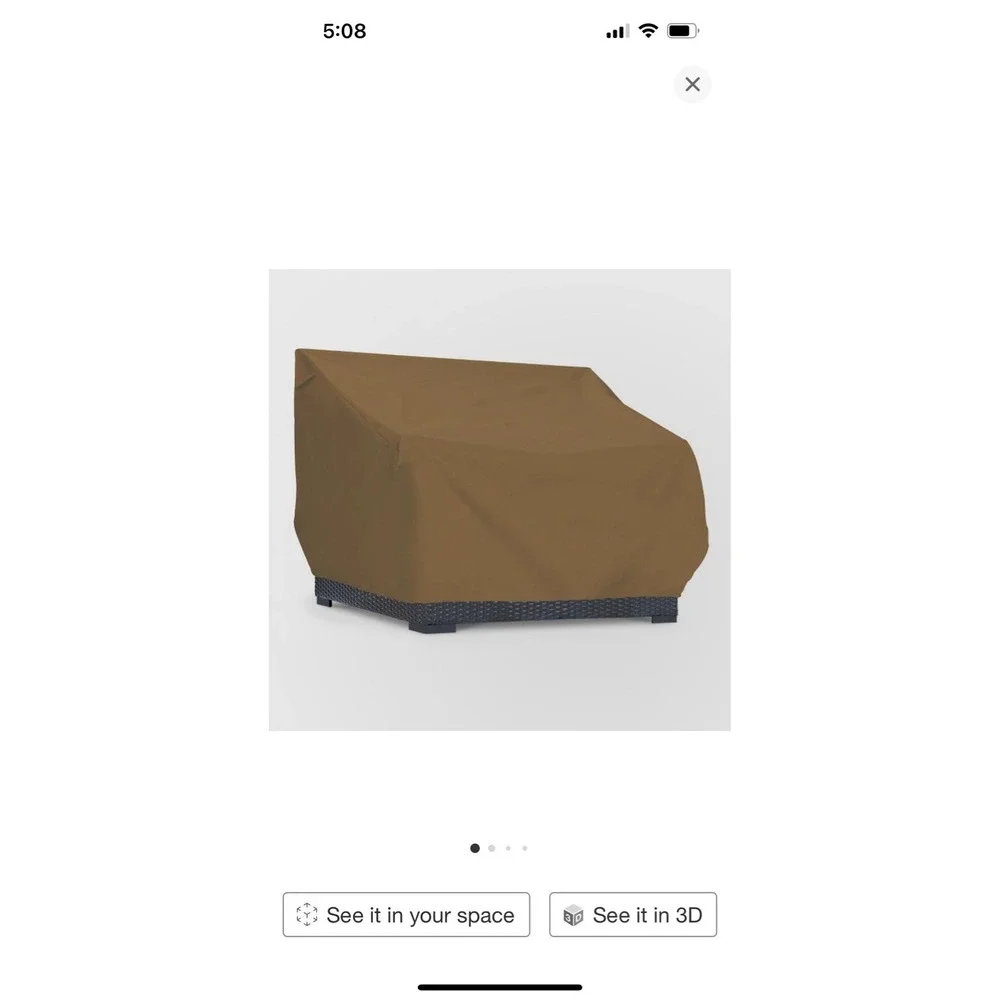 Loveseat Cover Brown - Threshold